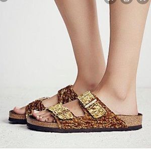 Birkenstock Arizona Parisian Gold Soft Footbed